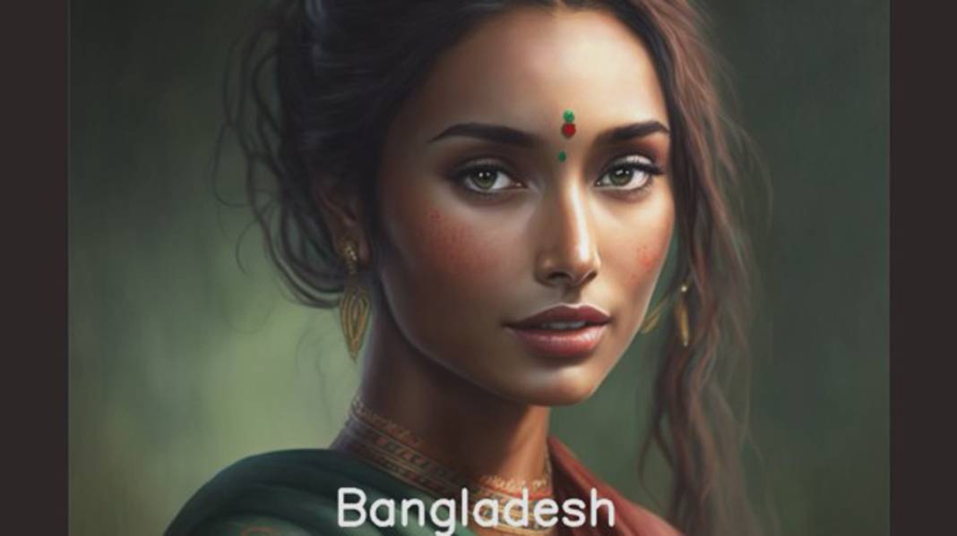 Yapay zekaya "Ülkeler güzel kadınlar olsaydı nasıl görünürlerdi?" diye sordular; işte sonuç! 75